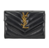 Saint Laurent Monogram Matelasse Wallet, front view